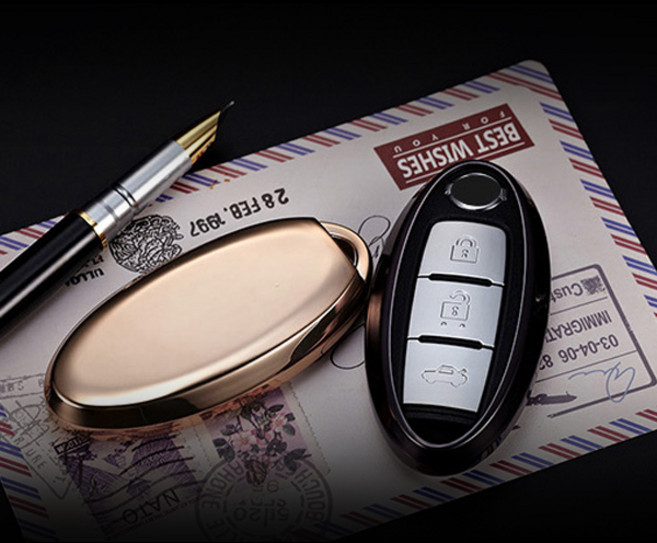 인피니티 키케이스 홀더 G37 Q30 Q50 Q60 커버 스킨 호환 용품, 골드크롬