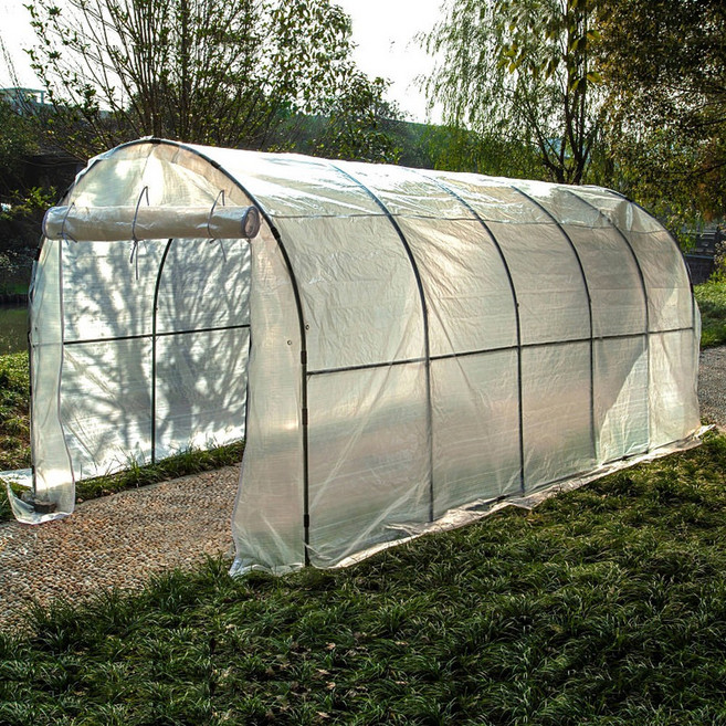 강철 그늘막 비닐하우스 자재 조립식 지지대 농업용 파이프, 24 가로5X세로2.15X높이2.2m선반+덮개, 크다