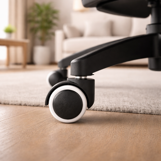 지피코 사무용의자바퀴 사무실의자바퀴 의자바퀴교체, 화이트, 5개