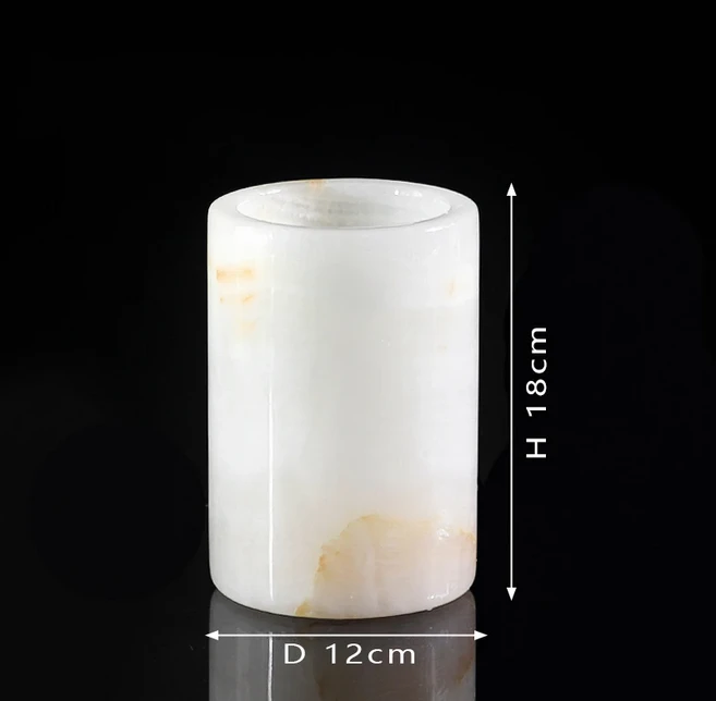 천연 대리석 와인 쿨러 버킷 고급 와인 병 쿨러 보냉 샴페인 맥주 아이스 버킷, 02 White Onyx