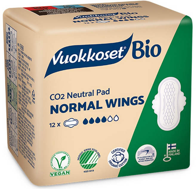 뷰코셋 바이오 노말 윙 소형 생리대 날개형, 12개입, 14세트