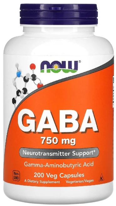NOW Foods 나우푸드 가바 GABA 750mg 베지캡슐 100정, 1개 - 쿠팡
