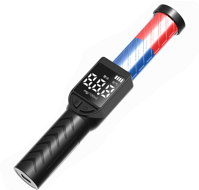 酒精檢測棒 智能語音播報 快速精準檢測 Type-C充電, 1個