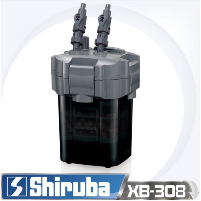 帥哥水族【Shiruba 銀箭】【外置圓桶過濾器】圓筒過濾器 圓桶過濾器 圓筒 圓桶 外置過濾 外掛過濾 過濾器, XB-308(720L/H), 1個