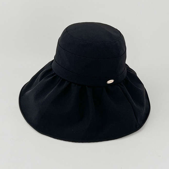 햇빛차단모자 여성 버킷햇 와이드 셔링 챙모자 휴양지 여름모자