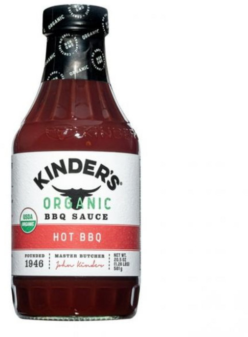 Kinder's 킨더스 오가닉 마일드 바베큐 소스 581g Organic Mild Barbecue Sauce, 1개
