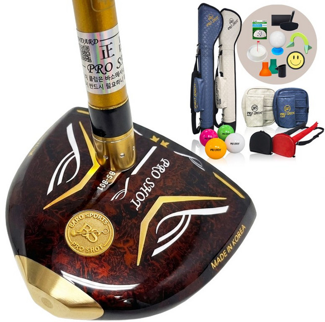 프로샷 BS-801 국산 황동추 장착 파크골프채 PRO SHOT BS-801, 1개, R