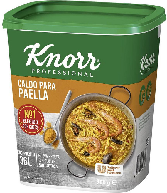 스페인 크노르 Knorr Paella 글루텐 유당 프리 빠에야 시즈닝 파우더, 6개, 900g