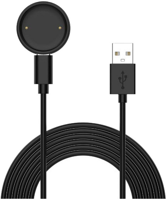 어메이즈핏 빕6 케이블 충전 케이블/Amazfit BIP6 케이블, 1개, 블랙