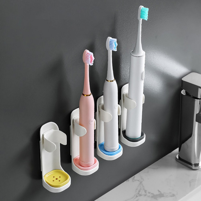 칼라별로 구분가능한 전동 칫솔거치대 칫솔걸이 칫솔꽂이, 블루, 1개