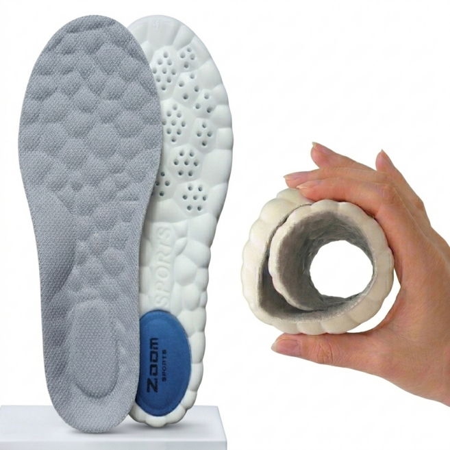 프로스텝핏 에어 쿠션 깔창 푹신한 족저근막염 깔창 평발 기능성 운동화 키높이 푹신한 깔창 2세트, 2개