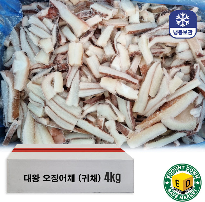 대왕오징어 무라귀채, 1박스, 4kg