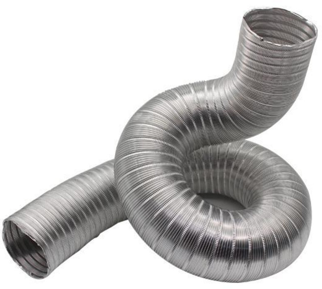 알루미늄 주름관 자바라 닥트 덕트 호스 알루미늄 연통, 1개, 기본 색상