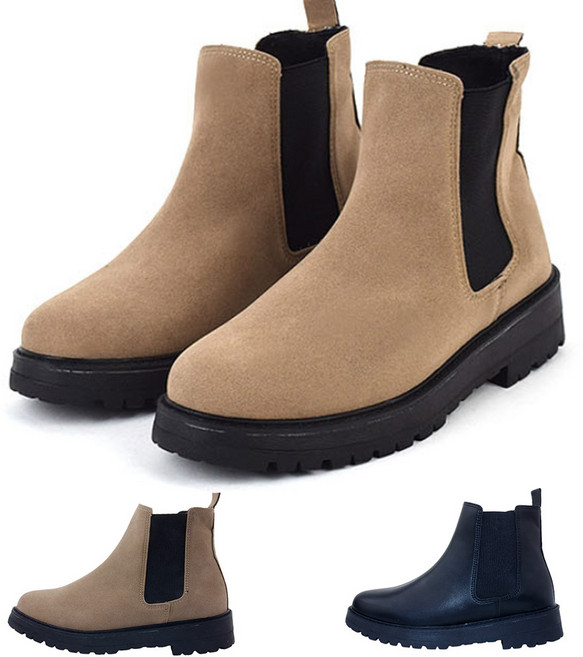 이피다빈 남성 발편한 스웨이드 첼시 부츠 워커