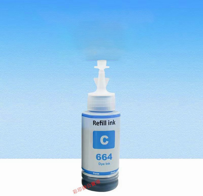 印彩 T664 副廠墨水 適用於L110 L120 L121 L210 L220 L350 L310 L360, 664藍色, 1個
