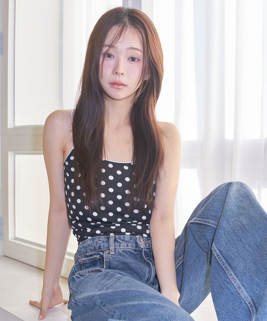 [라티젠] L22 DOT LACE TRIMMING SLEEVELESS(BLACK)