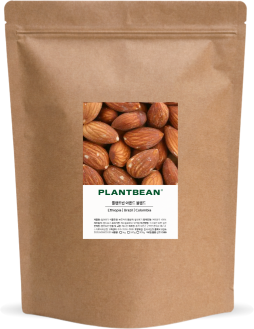 플랜트빈 산미없는 아몬드 블렌드 원두커피 고소한, 1kg, 1개, 핸드드립(중간)