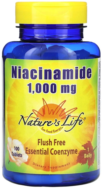 Nature's Life 나이아신아마이드 1000mg 100정, NaturesLife나이아신아마이드1000mg100정, 1개 - 쿠팡