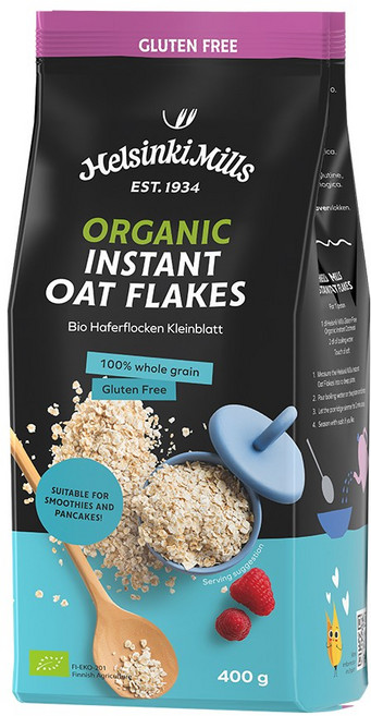 유기농 퀵오트 핀란드산 헬싱키밀 오트밀 포리지 글루텐프리 귀리, 1개, 400g