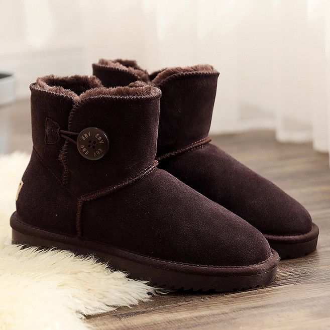 JOYSEE 기모 소가죽 어그 부츠