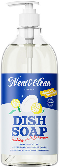 니트앤클린 주방세제 베이킹소다&레몬, 1개, 1000ml