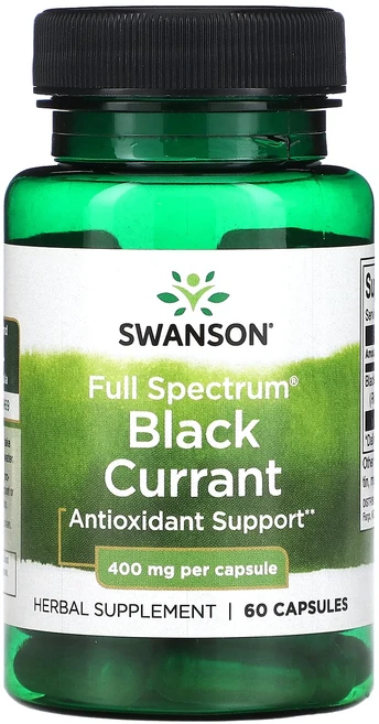 Swanson Full Spectrum 블랙커런트 400mg 캡슐 60정, SwansonFullSpectrum블랙커런트400mg캡, 1개 - 쿠팡