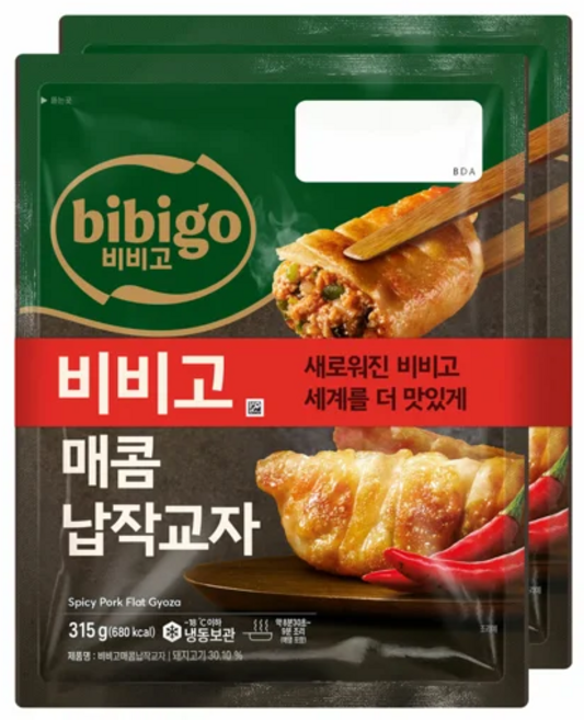 [CJ] 비비고 매콤납작교자, 2개, 315g