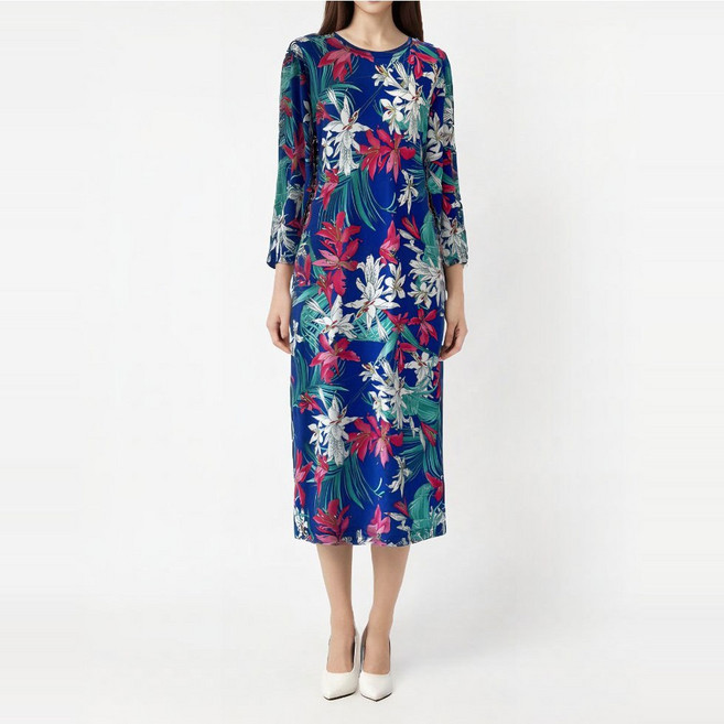 굿즈웨어 국내제작 홈드레스 홈웨어 블루원피스