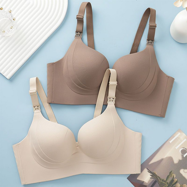 1+1 임산부 브라 빅사이즈 임산부 속옷 브라 수유 브라 세트 수유 브래지어 2피스 CJJ