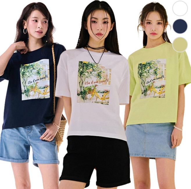 [체이스컬트] (본사직영)photo 그래픽 반팔 T-SHIRT3Color