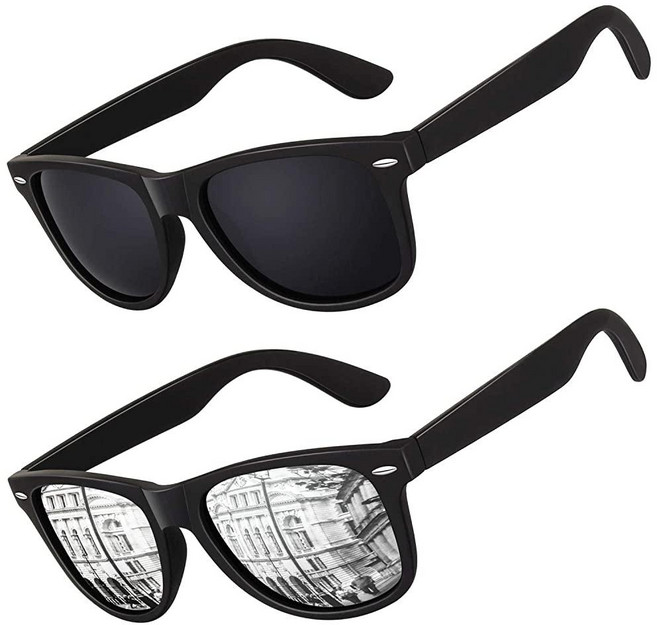 남성용 선글라스를 위한 LINVO 편광 선글라스 80년대 레트로 스타일 디자인 스퀘어 쉐이드