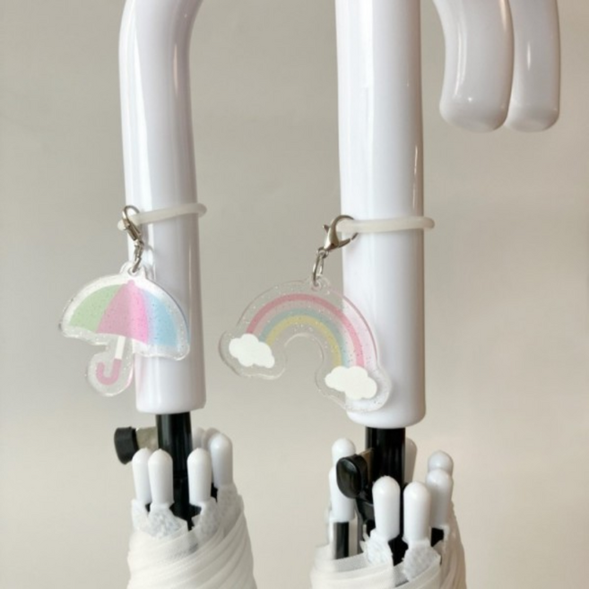 우산키링 네임택 이름표 종류 액세서리 소형 다양한 휴대용 4종, 우산