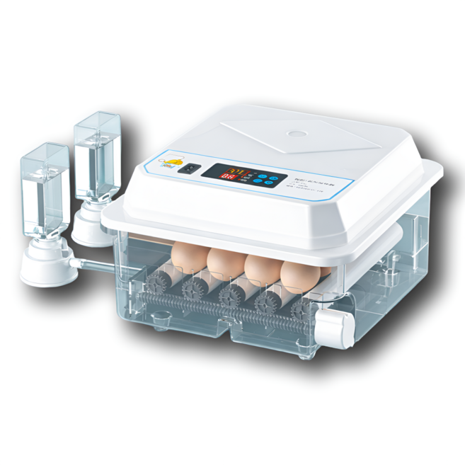 치코팜 병아리 부화기 자동 온도조절 가정용 계란 달걀 회전, 17개, 화이트