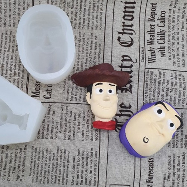 캔들바다 수제몰드 - 토이스토리 버즈 우디 ( 2D 1구 ), [ 버즈 ]