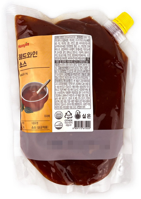 선진FS 레드와인 소스 1kg BBQ 스테이크, 1개