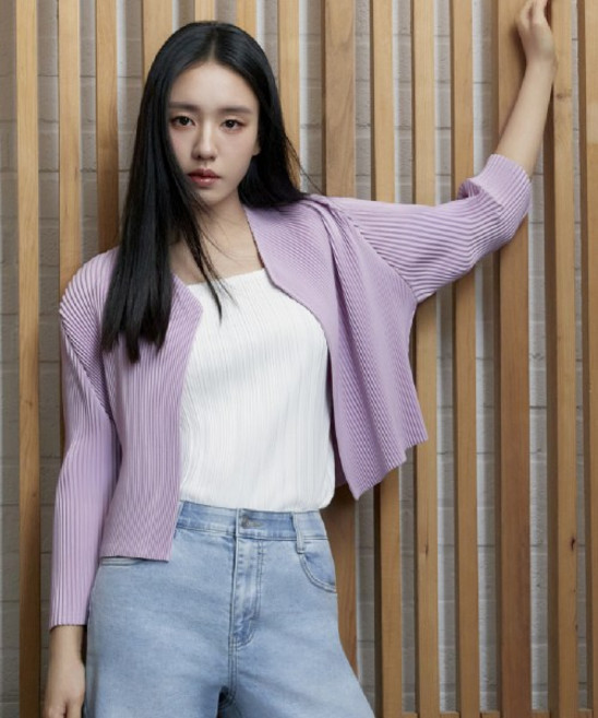 셉렙샵 에디션 CELEBSHOP EDITION 요이츠 플리츠 볼레로 자켓 스카프 2053333389 384719