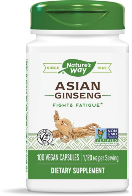 네이쳐스웨이 아시안 인삼 560mg 베지테리안 캡슐, 100개입, 1개, 100정