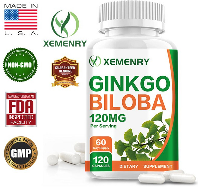 XEMENRY 銀杏葉萃取 120mg 膠囊, 240組