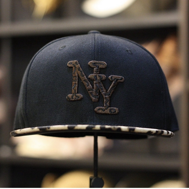 트레펠로 스크랩 NY 레오퍼드 6패널 스냅백