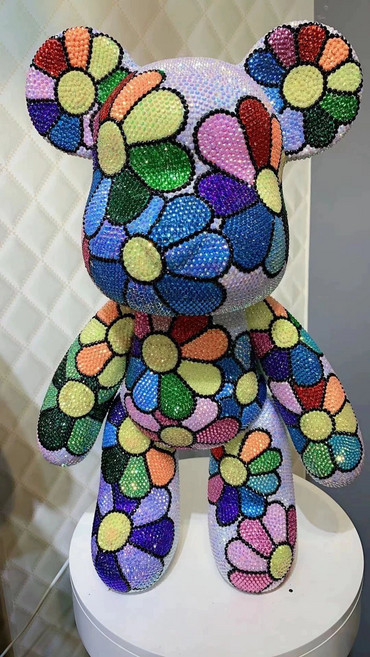 인형 패턴 보석십자수 저금통 1개 키트, 000cm, 53cm 붙임 보석곰 DIY D