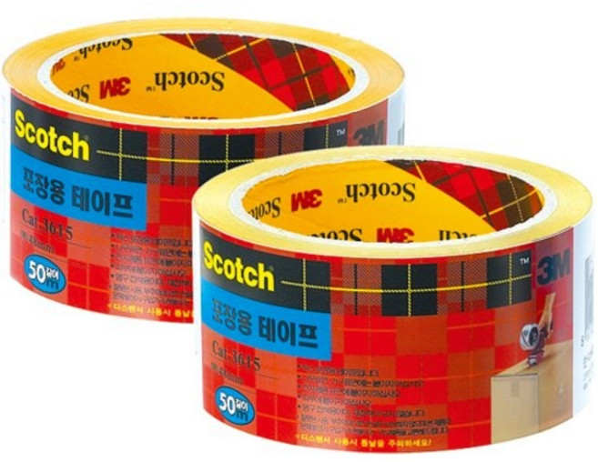 스카치 포장용테이프 3615-1 투명 48mmX50M, 없음, 상세설명 참조