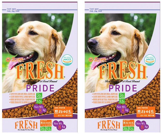 도그죤 후레시 프라이드 클로렐라 관절건강 8kg, 닭, 2개