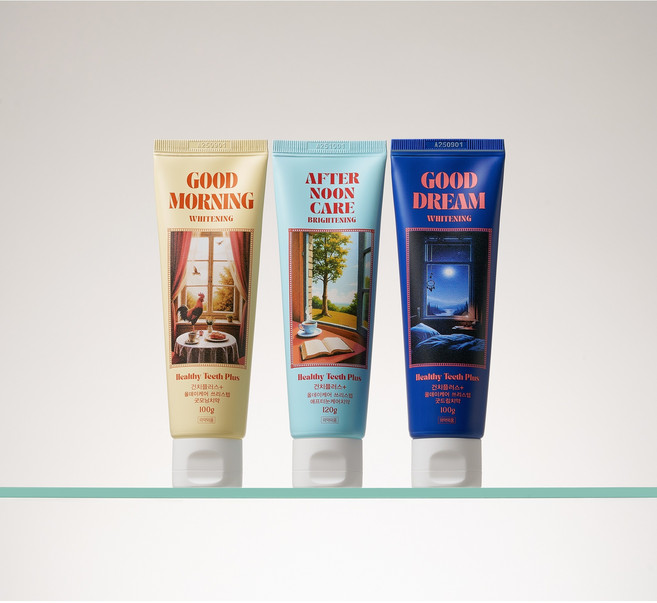 [미백치약 추천 1위] 식약처인증 건치플러스 3in1 3step 올데이케어 플러스 미백 화이트닝 치약 3종 세트, 1개