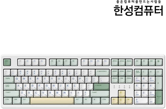 한성컴퓨터 동그리 8K 4K 가스켓 유무선 기계식 키보드 BROWN SUGAR 35g, Matcha Cream, TFG Cloud Max CF, 제조사축