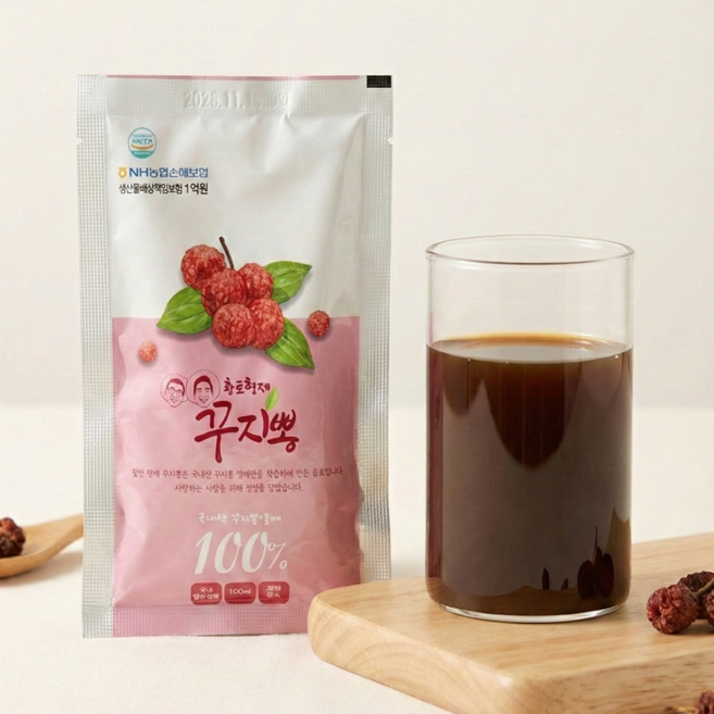 부모님 선물용 꾸지뽕즙 30포 - 무첨가 건강즙 혈압 혈당 건강 관리 황토형제꾸지뽕, 30개, 100ml