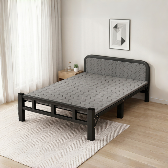 휴대용 접이식침대 사무실 낮잠용 싱글침대 편한 간이침대 CC66, 블랙