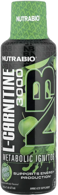 새해 첫좋은선물 NutraBio LeanShots l-카르니틴 3000 그린 애플 473ml(16fl oz) 제대로 할인합니다, NutraBioLeanShotsl카르니틴3000그린애플, 1개, 473ml - 쿠팡