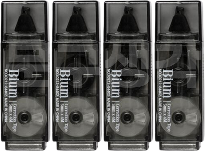 모닝글로리 비움 미니 수정테이프 4M, 4개, 스모키