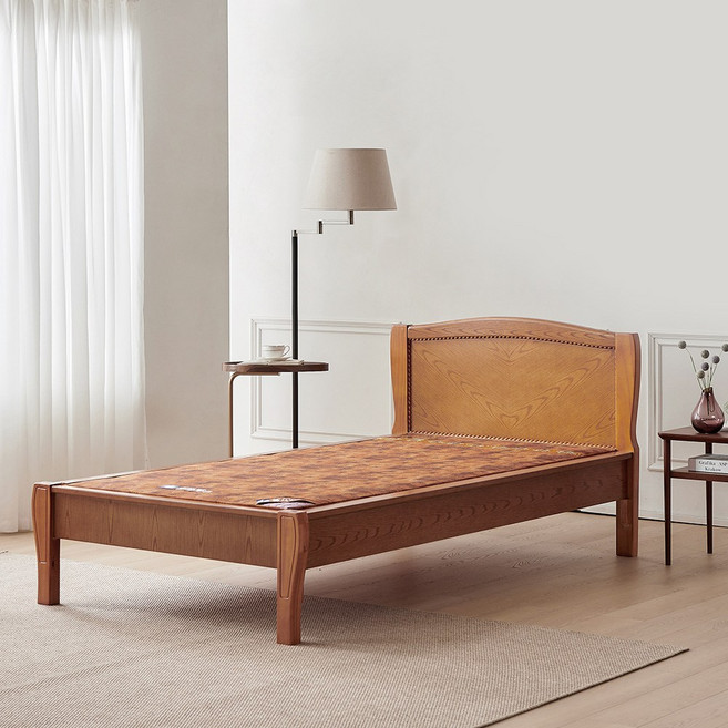 동서가구 엘스 모던 피톤치드 원목 흙침대 건강침대 (황토볼보료), 브라운