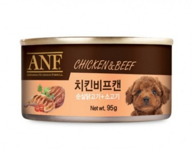ANF 강아지 24개 1박스 캔, 치킨비프, 95g, 12개